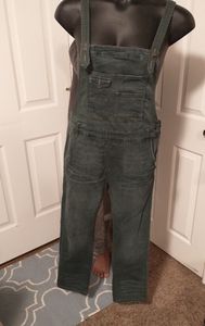Free people green overalls